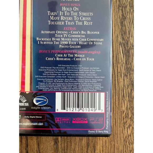 Cher Live At The Mirage DVD 1991 Music Concert Video Performance Pre-Owned - Picture 3 of 4